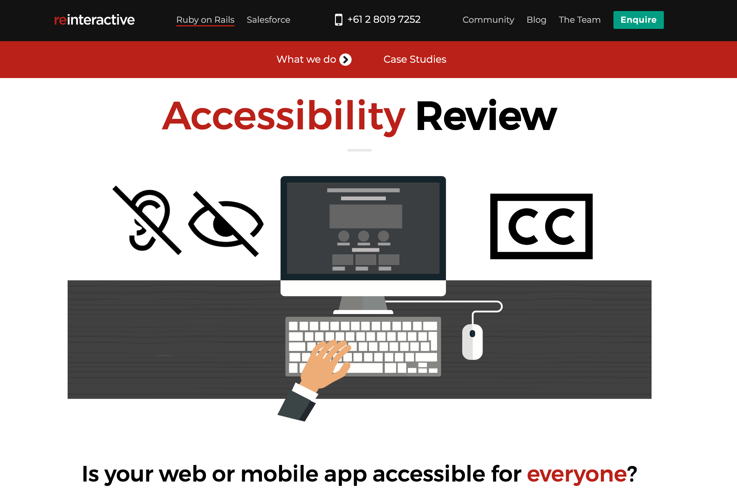 preview image of the accessibility review website