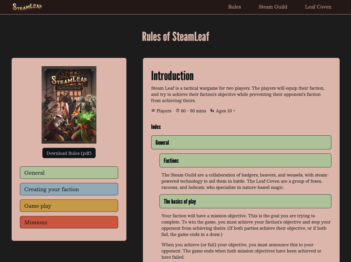 preview image of the website